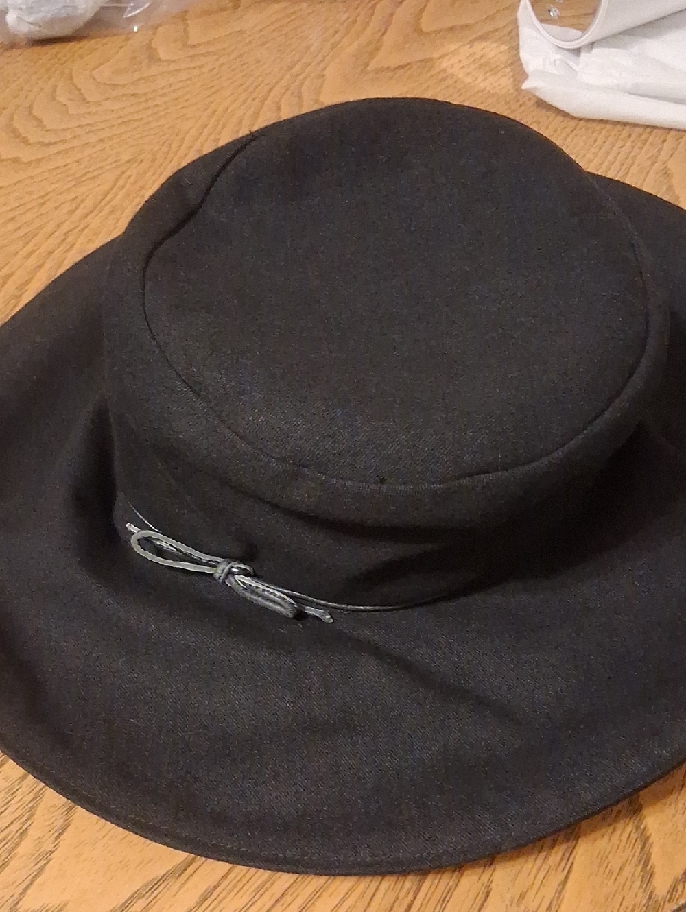 NWOT Christine A. Moore New York Black Adjustable Hat